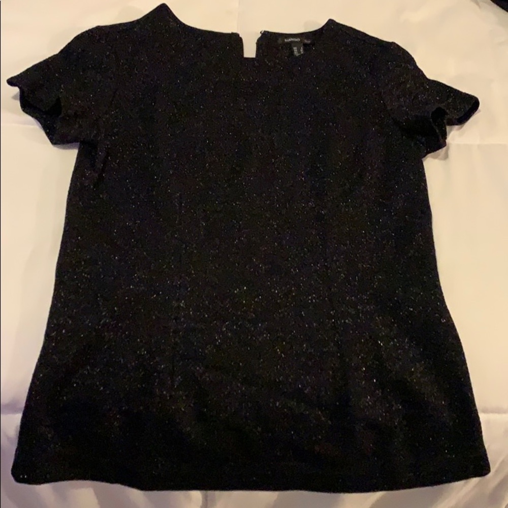 Black & shiny mango shirt